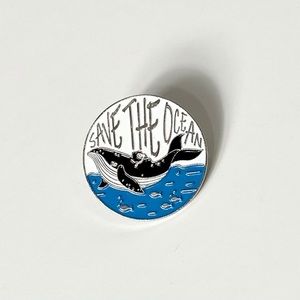 Save the Whales Enamel Pin